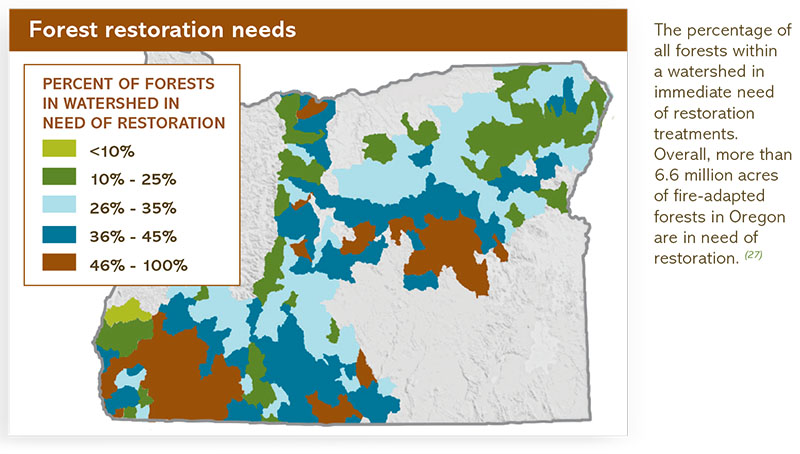 Map of forest restoration needs