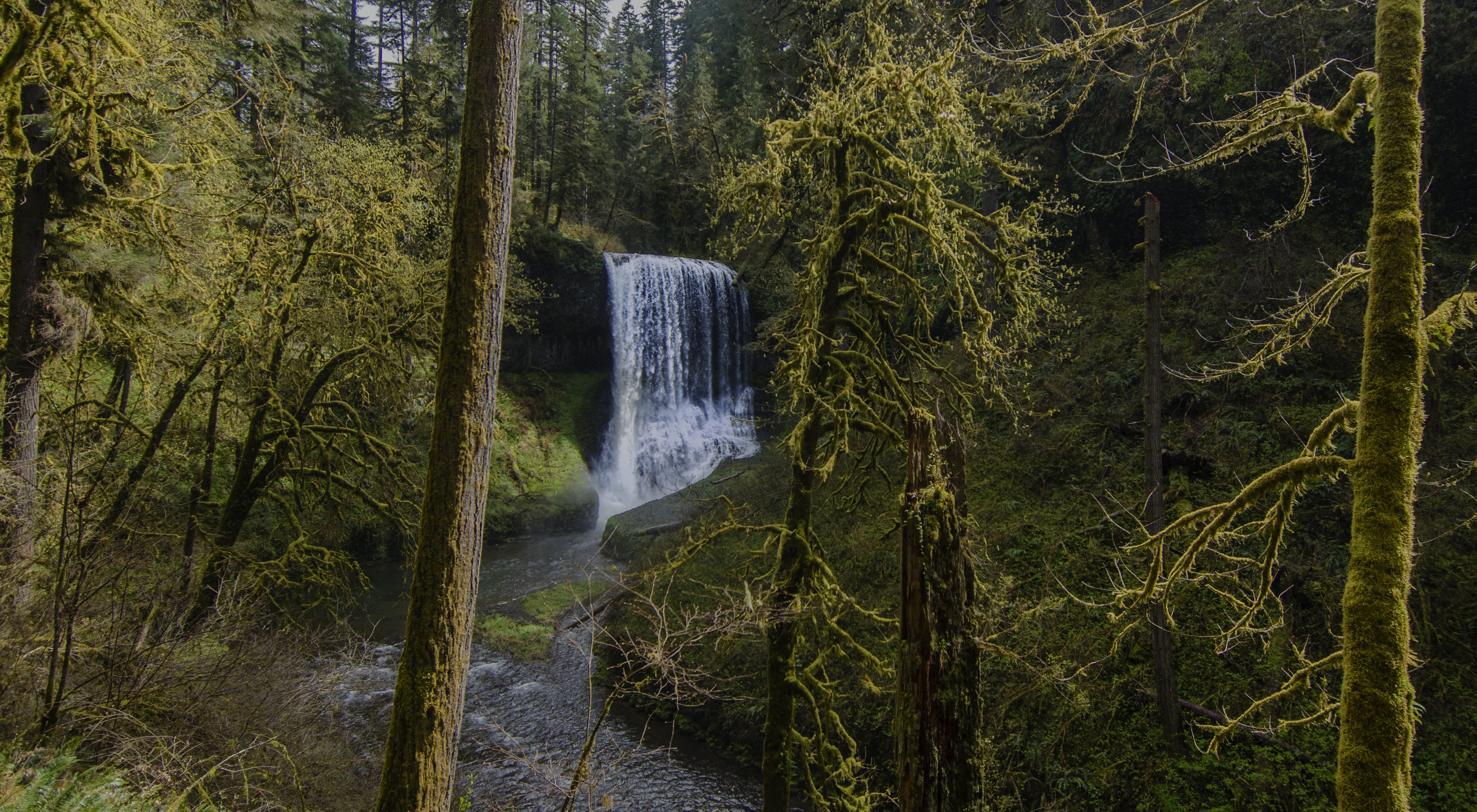 a waterfall