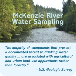 McKenzie river water sampling