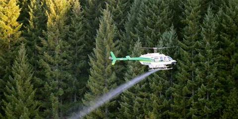 aerial herbicide spraying
