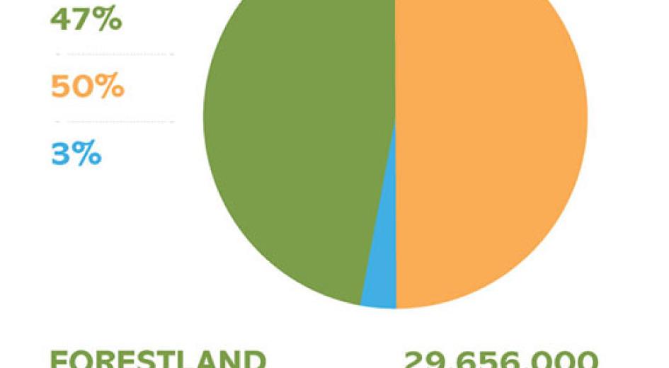 Oregon Total Land Area
